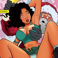 Bubble Butt Princess - Santa, I think your candy cane is poking me